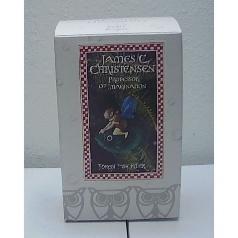 James Christensen "Forest Fish Rider" Pearl Bisque Christmas Ornament NIB